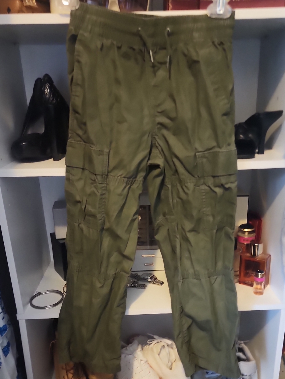 Boy's Olive Cargo Pants - Casual Utility Style